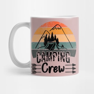 Camping Crew Distressed  Sunset Mug